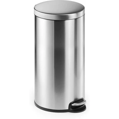 Abbildung von Durable Treteimer Edelstahl rund 30, mit Absenkautomatik und herausnehmbaren Inneneimer 30 L, 1 Stück, 340323