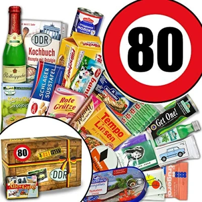 Abbildung von DDR Geschenk / 80 Geburtstag/Geschenkkorb Mutter/Spezialitäten