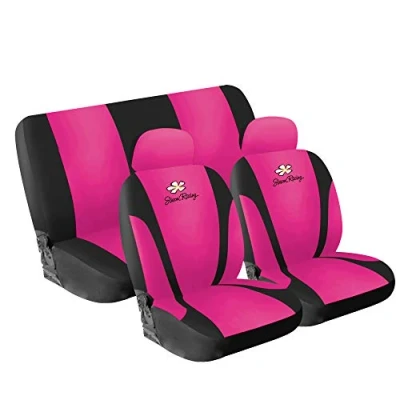 Abbildung von Simoni Racing Daisy CSR/DA P Sitzschonbezug rosa Textil vorne und hinten