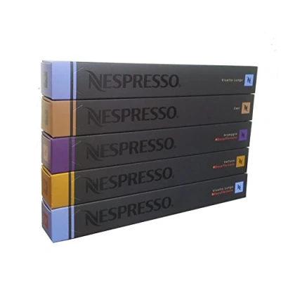 Abbildung von Nespresso Mix 50 Sorte: Decaf Arpeggio, Vivalto Decaf, Volluto, Cosi,