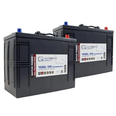 Abbildung von Ersatzakku 2x 12V 105Ah passend Arbeitsbühne ELS Makine Junior ELS5.5