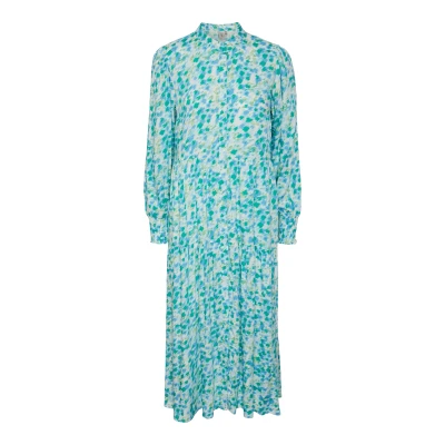 Abbildung von YAS Alira Blusenkleid, Damen, Größe: Large, Hellblau kiwi