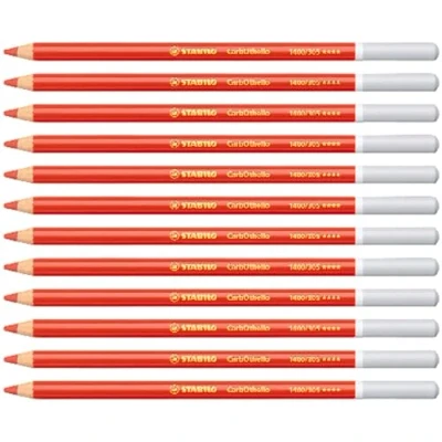 Abbildung von Pastellkreidestift STABILO CarbOthello 12er Pack zinnoberrot