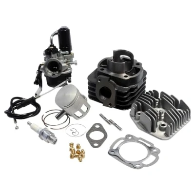 Abbildung von 2EXTREME Zylinder 70ccm Sport mit 17,5mm Vergaser und Hauptdüsen kompatibel für Minarelli liegend AC 2T