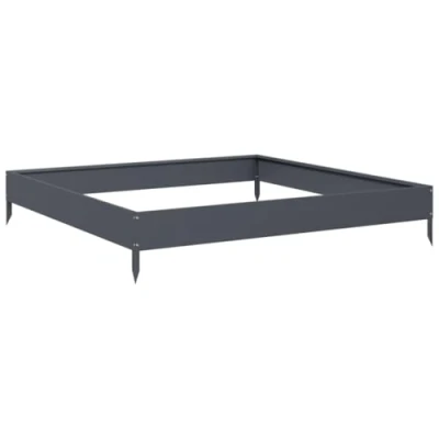 Abbildung von vidaXL Hochbeet Anthrazit 100x100x18,5 cm Stahl (1 St)