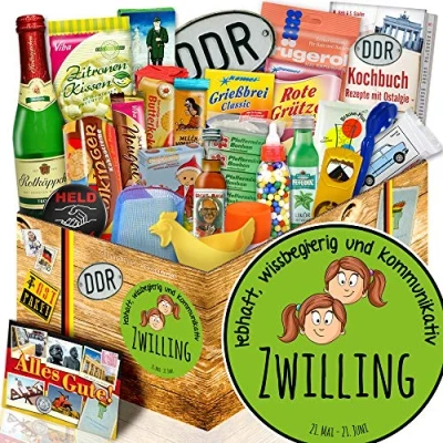 Abbildung von Sternzeichen Zwilling/Geschenkidee DDR/Zwillinge Geschenke