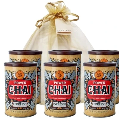 Abbildung von GUSTONE. David Rio Geschenkset Power Chai Espresso 6 x 398g Dosen Latte