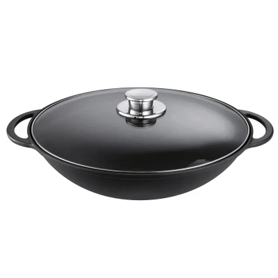 Abbildung von SCHULTE UFER Wok &quot;Rustika&quot;, Gusseisen, (1 tlg.), Induktion