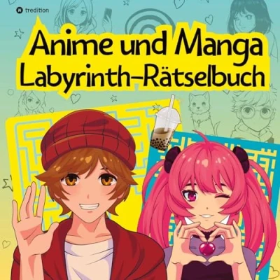 Abbildung von Labyrinth Rätselbuch Anime und Manga für Teenager Kinder Puzzel Beschäftigungsbuch Geschenkidee Weihnachten Adventszeit zum Wichteln Nikolaus: ... Jungen ab 10 Jahre Buch Geschenk