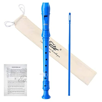 Abbildung von Eastar ERS 21GB ABS Soprano C Recorder, German style fingering，Blue
