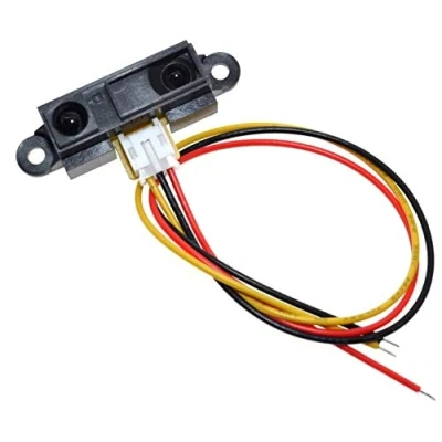 Abbildung von TECNOIOT IR Sensor GP2Y0A21YK0F Measuring Detecting Distance 10 to 80cm with Cable Messen des Abstandssensors bis 80 cm mit Kabel