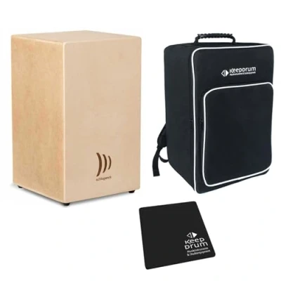 Abbildung von Schlagwerk Cajon Bausatz Bundle (Bundle mit Rucksack &amp; Pad Black)