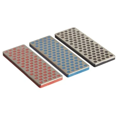 Abbildung von DMT Mini Diamant Ski und Snowboard Abziehstein, 70 mm, Set mit 3 Stück, WS7K
