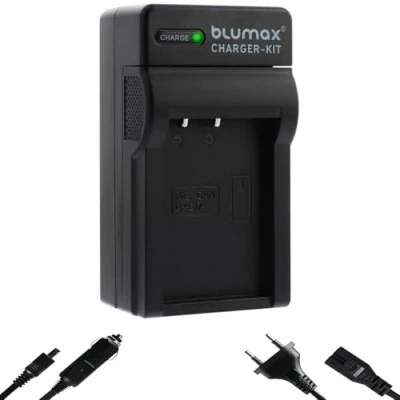 Abbildung von blumax Charger für Canon LP E17 Akkus Ladegerät ist Kompatibel mit EOS RP R8 R100 M3 M5 M6 II 750D 850D 8000D / Kiss X10i Rebel T8i SL3