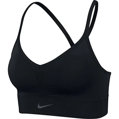 Abbildung von Nike CJ5875 W NK DF INDY Seamless Bra Sports Women&#039;s Black/dk Smoke Grey L