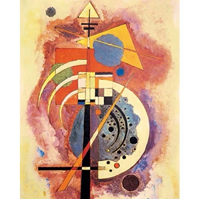 Abbildung von 1art1 Wassily Kandinsky Poster Hommage An Grohmann, 1926 Bilder Leinwand Bild Auf Keilrahmen XXL Wandbild Kunstdruck Als Leinwandbild 50x40 cm