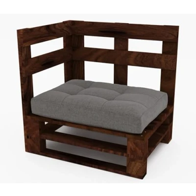Abbildung von Lermowood Palettenmöbel Mpe Eckbank 80 x cm Palisander Europaletten Indoor und Outdoor Lounge Gartenmöbel Holz Set Möbel Terrasse Balkon Loft Stil Paletten