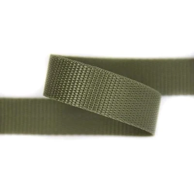 Abbildung von 20mm 5m Gurtband 100% Polypropylen Khaki