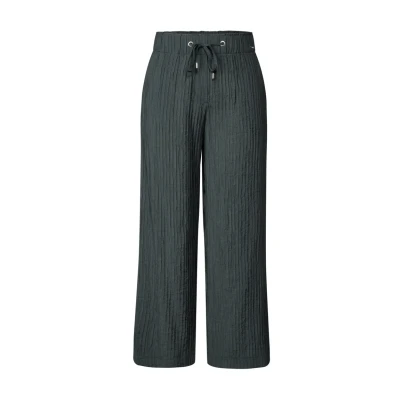 Abbildung von Cecil WIDE Struktur Stoffhose, Damen, Größe: Lx26, Grün
