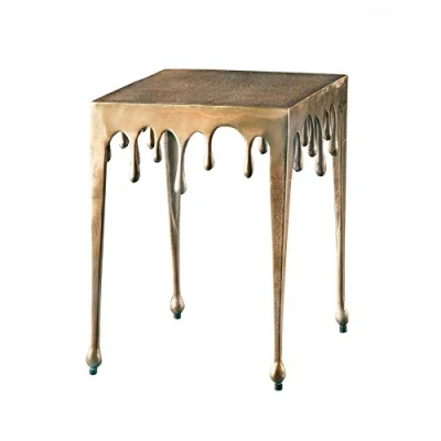 Abbildung von riess ambiente Beistelltisch LIQUID LINE S 34cm gold, Wohnzimmertisch · Metall Modern Design Tropfen Optik