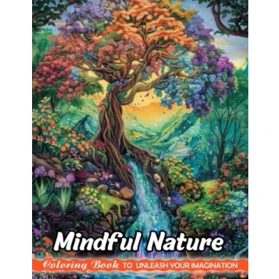 Abbildung von Mindful Nature: Christmas Coloring Books for Adults with Nature Stress Relief and Relaxation