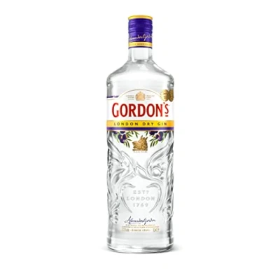 Abbildung von Gordon&#039;s London Dry Gin Premium destilliert Ausgezeichnet &amp; aromatisiert mit Zitrusfrische Ideales zum Valentinstag handgefertigt auf englischem Boden 37,5% vol, 1000ml Einzelflasche