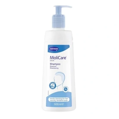 Abbildung von MoliCare Skin Shampoo: zur schonenden pH hautneutralen Haarwäsche für trockene, empfindliche Kopfhaut, 500 ml