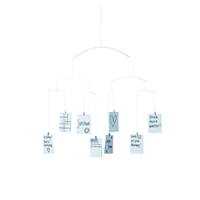 Abbildung von Flensted Mobile aus Kunststoff hergestellt, in der Farbe Weiß, Motiv: Memorabilia 8, Design: Ryusaku Kawashima, Maße (BxH): 55 x 90 cm, 419B