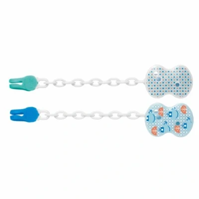 Abbildung von Chicco Clip mit blauer Wellenkette