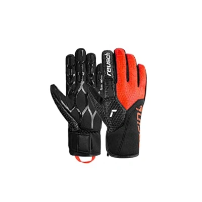 Abbildung von Reusch Worldcup Warrior Speedline Fingerhandschuh black fluo red, Größe: 10, red