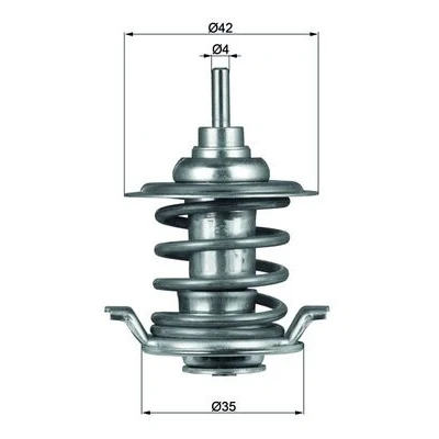 Abbildung von MAHLE ORIGINAL TX 59 83 Kühlwasserthermostat 42 ohne Dichtung