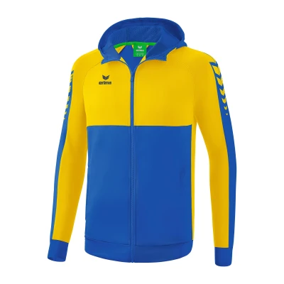 Abbildung von Erima SIX Wings Kapuzenjacke blaugelb, M Herren