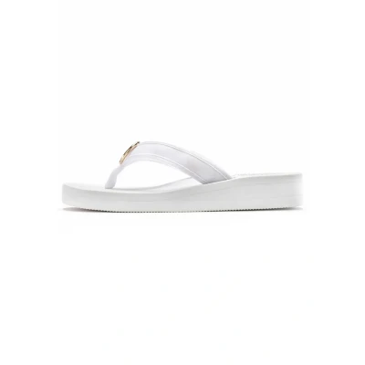 Abbildung von Lascana Strand Pantolette flach, Damen, Größe: 36, Weiß Schuhe