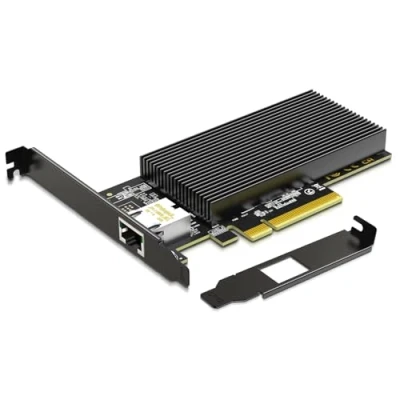 Abbildung von 10Gb RJ45 PCI E Netzwerkkarte mit X540 Controller, Gigaplus 1T Ethernet Adapter Einzelner 10Gbe NIC, Unterstützt Windows/Linux/ESX Server