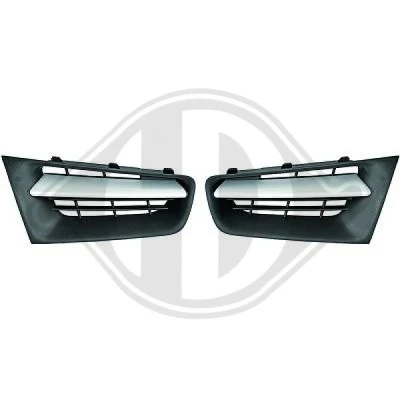 Abbildung von DIEDERICHS Priority Parts 4464140 Kühlergrill schwarz/silber RENAULT: MEGANE 2, 2 Kombi, Coupe Cabriolet