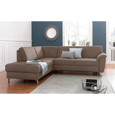 Abbildung von sit&amp;more Ecksofa &quot;Texel L Form&quot;, mit Federkern, wahlweise Bettfunktion und Bettkasten