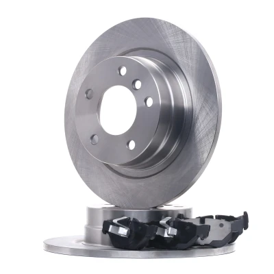 Abbildung von RIDEX 3405B1425 Bremsscheiben und beläge Hinterachse voll mit Kolbenclip für Verschleißwarnanzeiger vorbereitet BMW: 3 Touring, Cabrio, Coupe