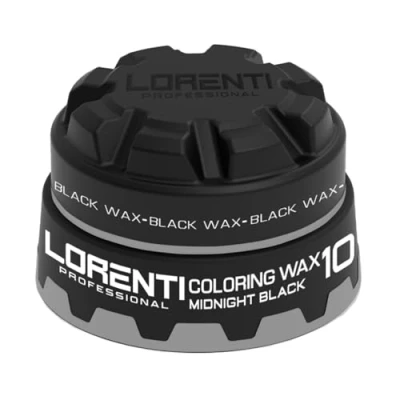 Abbildung von LORENTI TOKYO &amp; SEOUL Color hair wax Schwarz No.10 150ml gel mit Wet Effekt Haarwachs Farbe und Glanz Haargel Männer styling Black