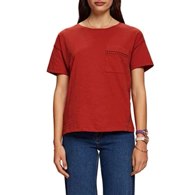 Abbildung von ESPRIT Damen 043EE1K309 T Shirt, 805/TERRACOTTA, XXS