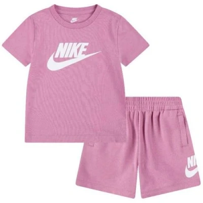 Abbildung von Nike Sportswear CLUB TEE Unisex SET Shorts für Kinder, Größe: 74/80, Magic flamingo
