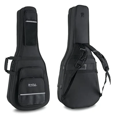 Abbildung von ROCKTILE Leichtkoffer für Klassikgitarre (Lightcase Konzertgitarre, reiß und wasserfestes Außengewebe, hochwertige Thermopolsterung, Innenmaße maximal (LxBxT): 105 x 38cm)