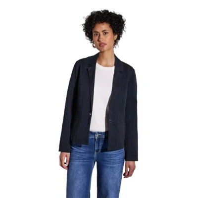 Abbildung von STREET ONE Damen A212612 Kurzer Twill Blazer, deep Blue, 40