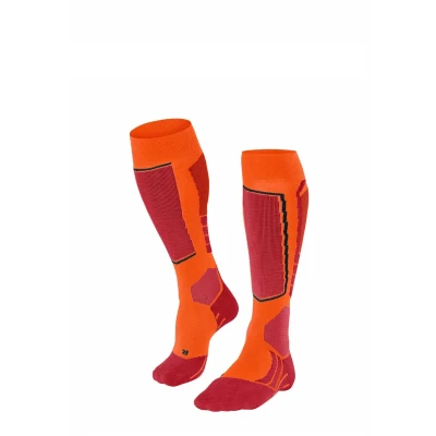 Abbildung von FALKE Herren Skisocken SK2 Intermediate M KH Wolle Funktionsmaterial warm dick 1 Paar, Orange (Flash 8288), 46 48