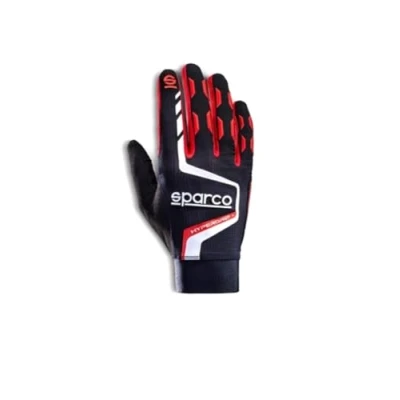 Abbildung von Sparco HYPERGRIP+ GLOVES T 10 BLACK/RED, Mehrfarbig, 42/50 EU