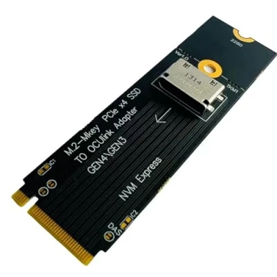 Abbildung von Maxzord M.2 NVME zu U.2 Oculink SFF 8612 Adapter PCI E NGFF Multifunktions Komfortadapter GEN4