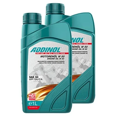 Abbildung von Addinol 2X Motorenöl Motor Motoren Oil Engine Benzin Diesel SAE 50 M 1L 72400807