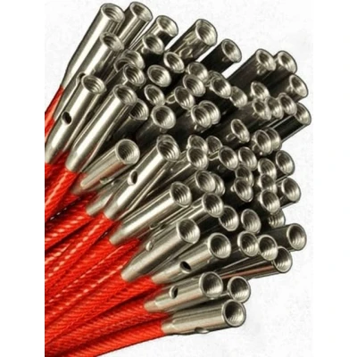 Abbildung von ChiaoGoo Karabiner Seil TWIST rot, (Nadelseil für Nadelspitzen), austauschbare Rundstricknadel