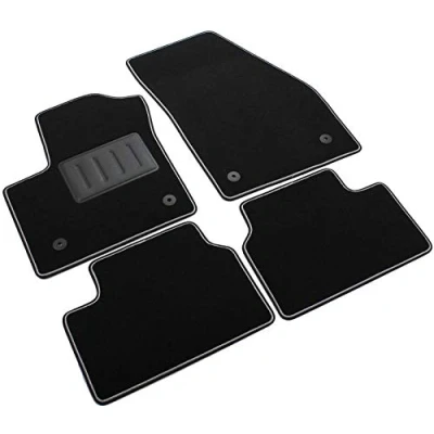 Abbildung von ilTappetoAuto SPRINT03409 Fußmattensatz PP (Polypropylen) vorne und hinten 4 schwarz Maßgefertigt OPEL: Meriva B