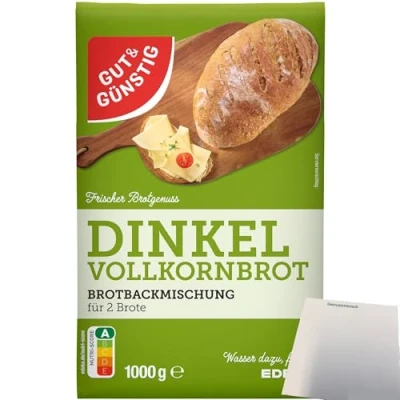 Abbildung von Gut&amp;Günstig Brotbackmischung Dinkelvollkornbrot (1000g Packung) + usy Block