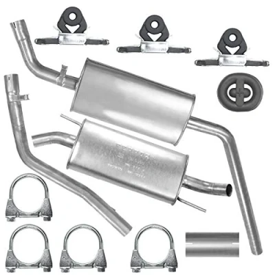 Abbildung von Auspuffanlage Schalldämpferset Auspuff für VW Transporter T4 IV LWB 2.4 D